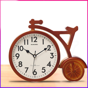 钟表台式客厅家用时尚摆钟摆放桌面大号坐钟石英台钟座钟时钟摆件