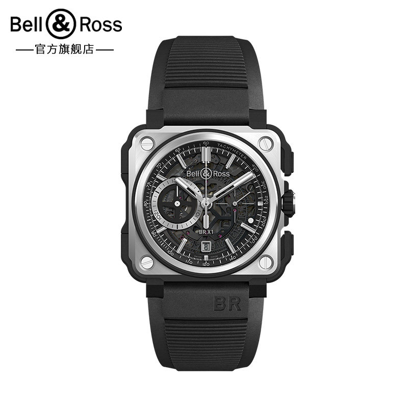 瑞士腕表(柏莱士)bell & ross   br-x1 black titanium