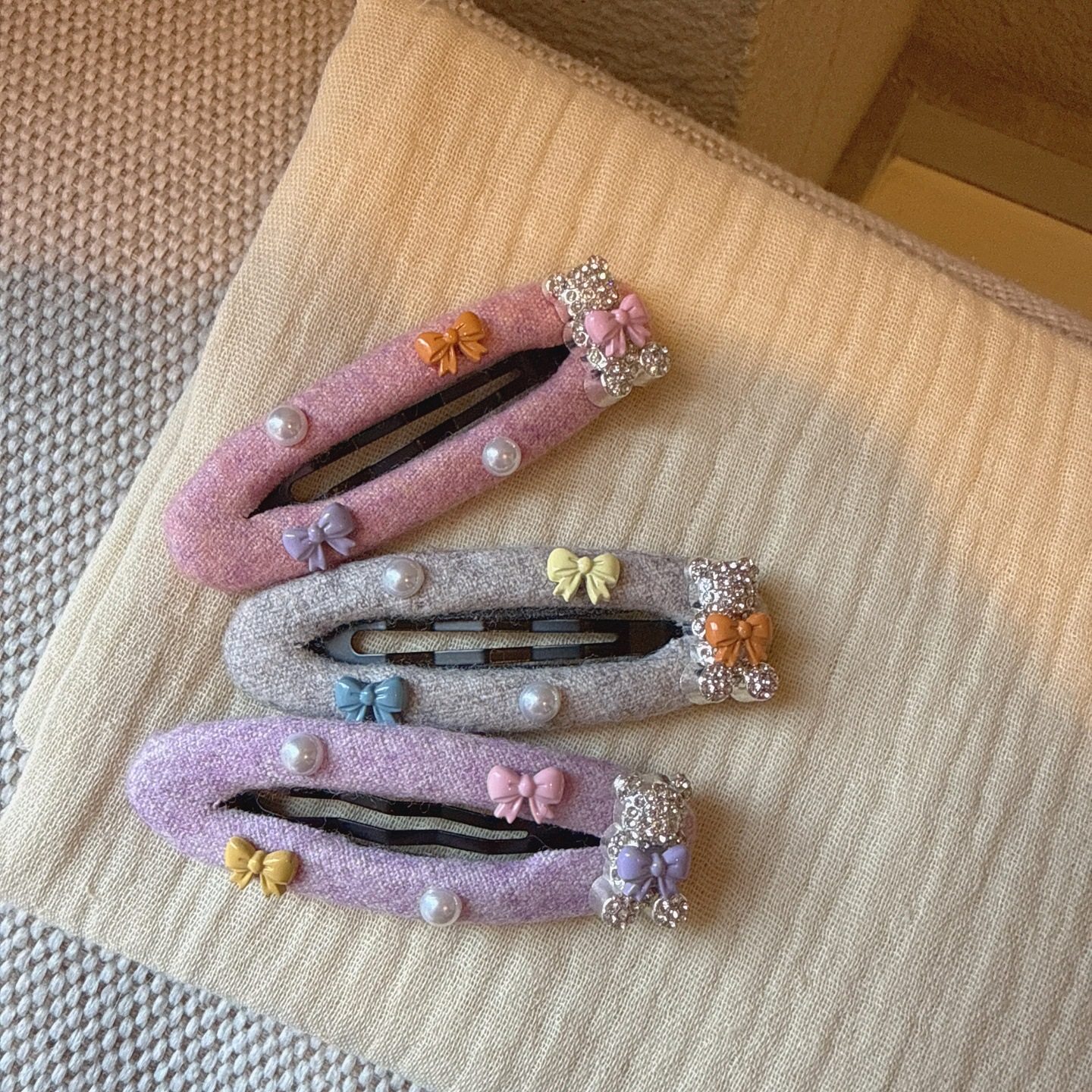 温柔甜美风蝴蝶结珍珠BB夹精致可爱小熊掰掰夹前额碎发侧边夹卡子,饰品/流行首饰/时尚饰品新,民族风发饰,淘宝优惠券,粉丝福利购,淘宝优惠卷