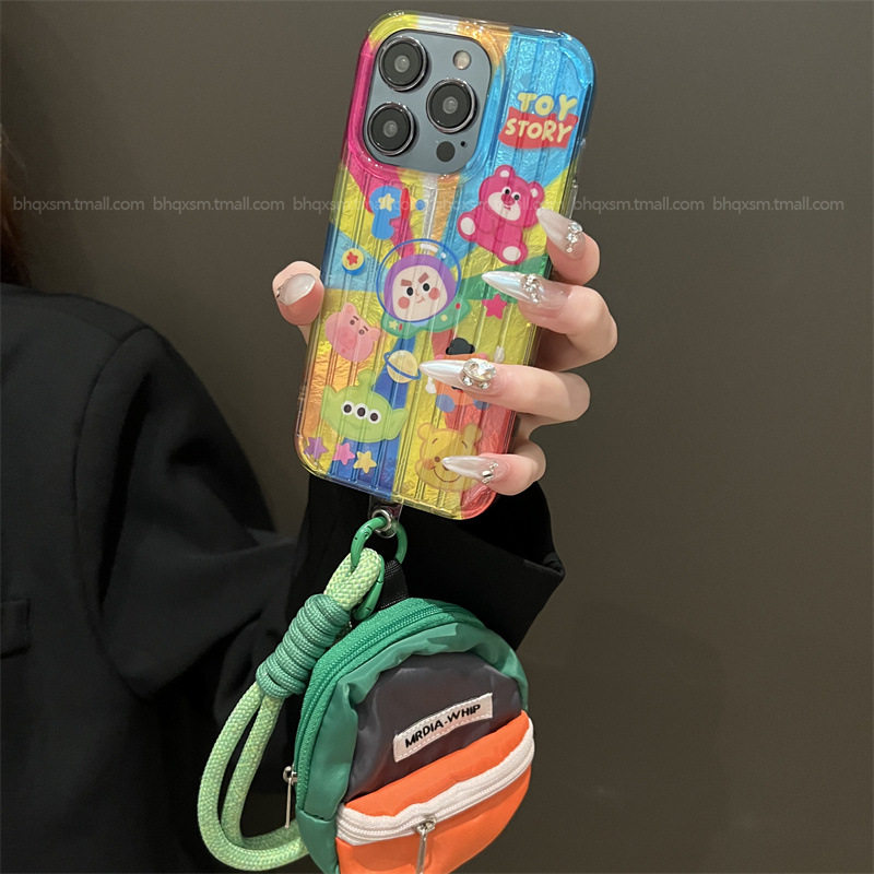 草莓熊总动员小书包适用苹果15promax手机壳iPhone16pro新款13女x,个性定制/设计服务/DIY,手机壳/保护套定制,淘宝优惠券,粉丝福利购,淘宝优惠卷