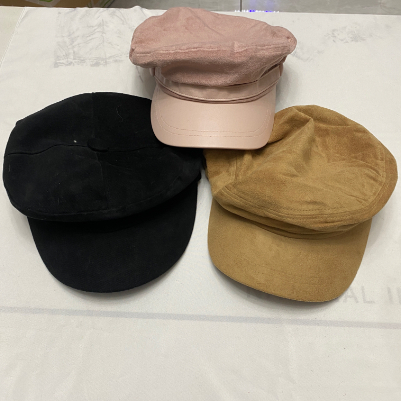 现货福利孤品韩国东大门春秋新款磨毛贝雷帽网红复古英伦画家帽女