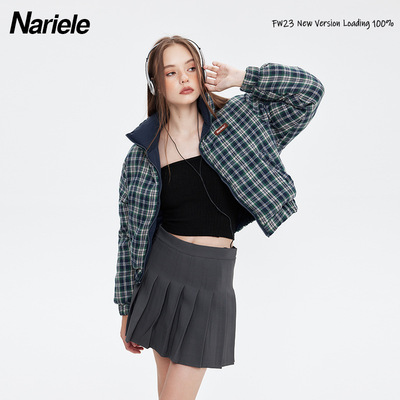 美式两面穿棉衣冬季辣妹加厚立领面包服宽松棉服时尚百搭女外套