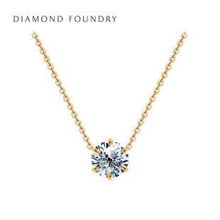 Импорт Diamond, минималистичный свитер, ожерелье, США, образец золота 750, 1 карат