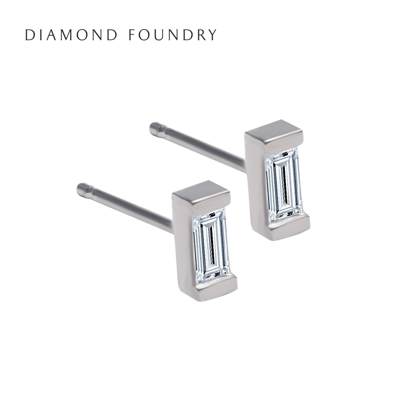【合成/培育】DIAMOND FOUNDRY/DF 長方貝甜 鑽石耳釘 美國進口在類目 珠寶/鑽石/翡翠/黃金, 人工寶石/處理寶石, 合成（處理）鑽石耳飾中 - 來自Buy2taobao.com提供專業的淘寶代購服務