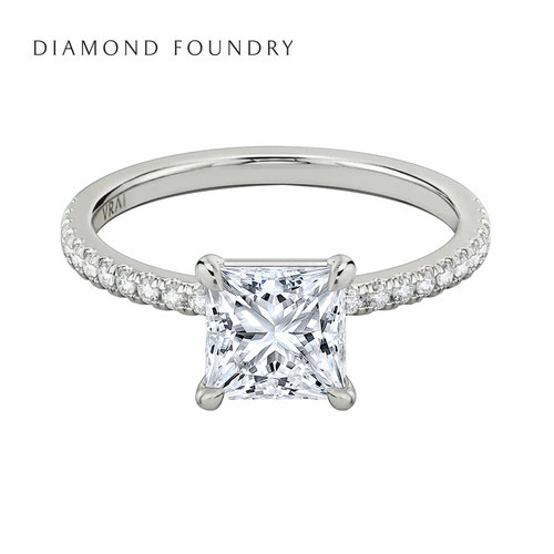 极简公主方实验室cvd培育钻石