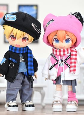 ob11娃衣 小熊小猫亚比记套装P9素体衣服12分bjd卫衣UFDOLL Molly