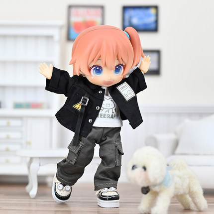 ob11娃衣 美式工装裤12分娃娃衣服UFDOLL ymy P9 P10 gsc素体裤子