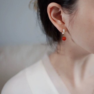 新年耳钉复古新中式国风耳环小众设计感马面裙新娘结婚婚礼耳饰女