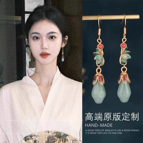 梦华录耳饰刘亦菲赵盼儿同款复中国风汉服旗袍宫廷配饰品古典耳环