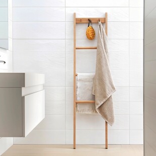 全实木落地毛巾架浴室卫生间免打孔多层浴巾收纳架不占地极简窄架