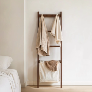 实木超窄衣帽架卧室靠墙落地衣架不占空间家用角落床尾超薄挂衣杆