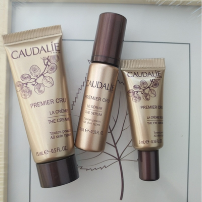 Caudalie 欧缇丽 葡萄籽逆转时光抗皱眼霜5ml/精华10ml/面霜15ml