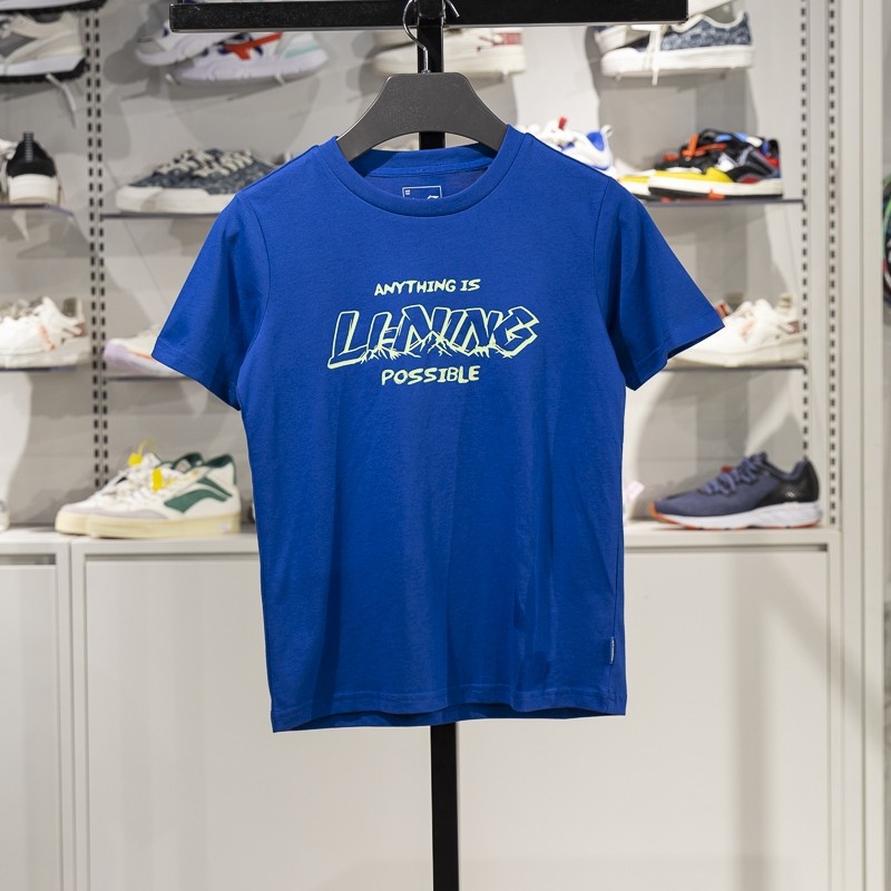 正品李宁儿童T恤2025夏季男女小大童运动生活短袖文化衫YHSV137,运动服/休闲服装,运动T恤,淘宝优惠券,粉丝福利购,淘宝优惠卷