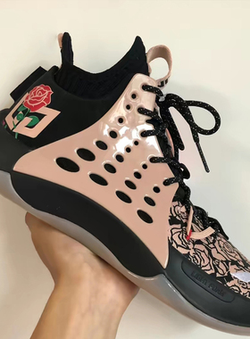 李宁音速7V2玫瑰之城冬季高帮篮球鞋减震初中学生耐磨实战运动鞋