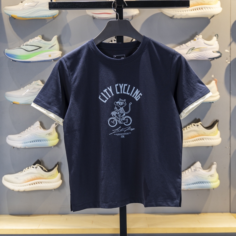 李宁短袖女子冰感舒适短袖T恤