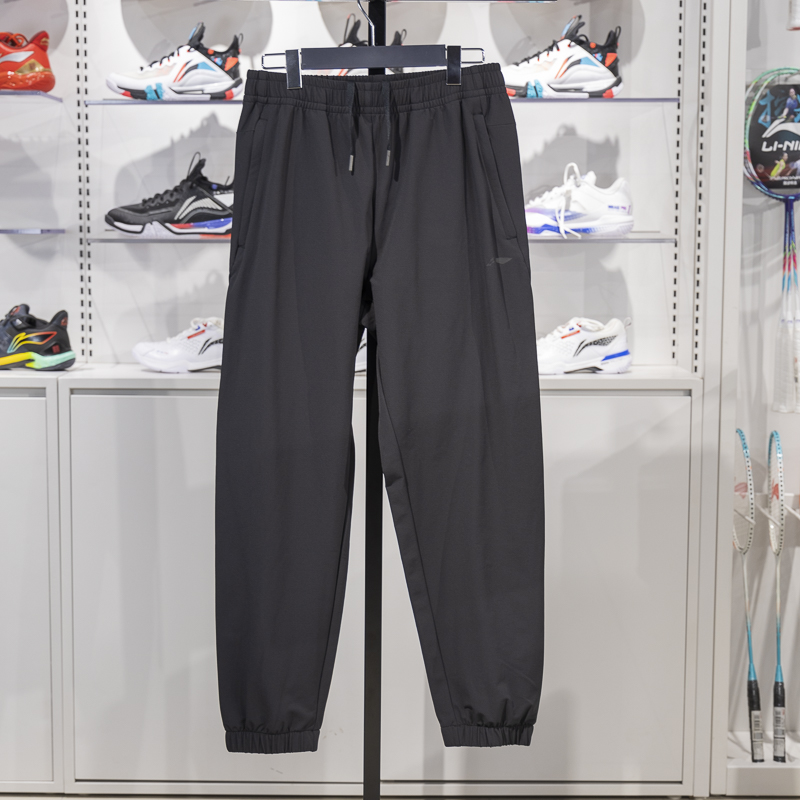 李宁束脚男子保暖运动裤