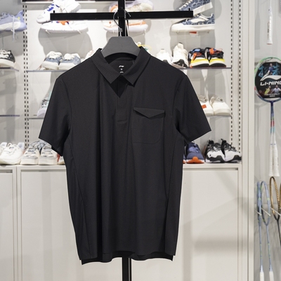 李宁短袖POLO衫吸湿排汗透气