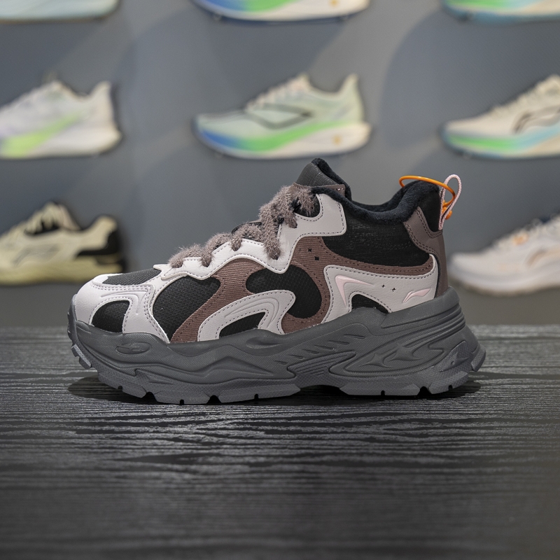 李宁保暖女子系带休闲鞋