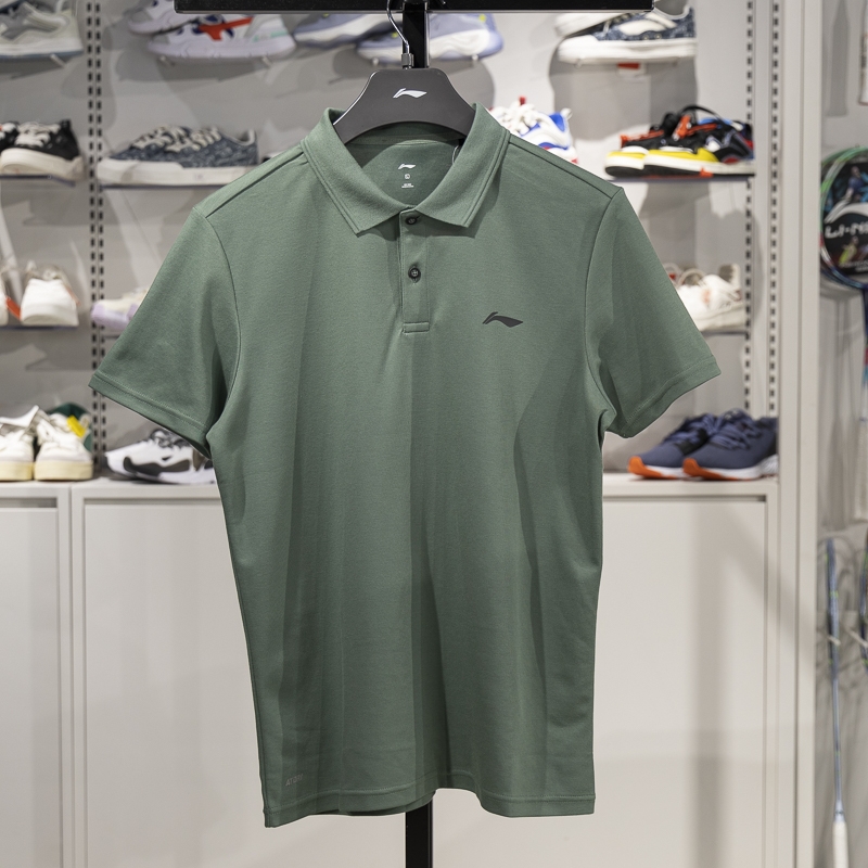 李宁短袖POLO衫速干凉爽透气
