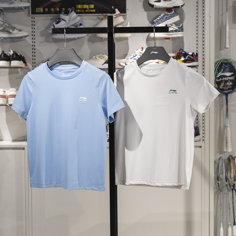 李宁短袖儿童排湿速干短袖T恤