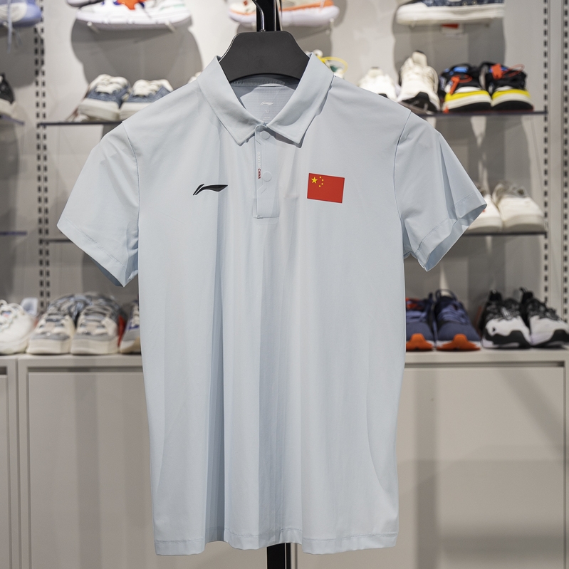 李宁短袖POLO衫速干凉爽透气