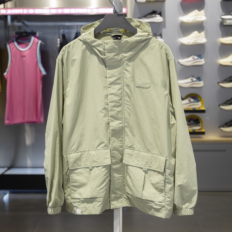 李寧CROSS運動風衣防風防潑水