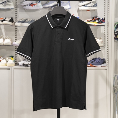 李宁短袖POLO衫排湿速干透气