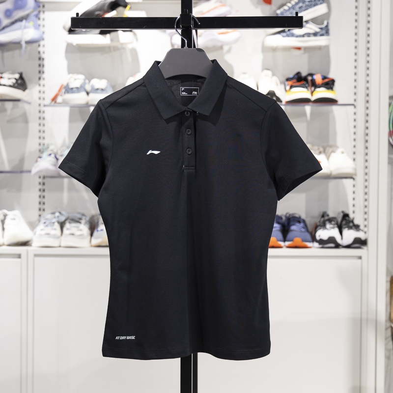 李宁短袖POLO衫吸湿排汗透气