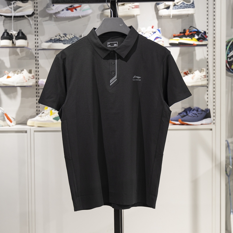 李宁短袖POLO衫亲肤舒适透气