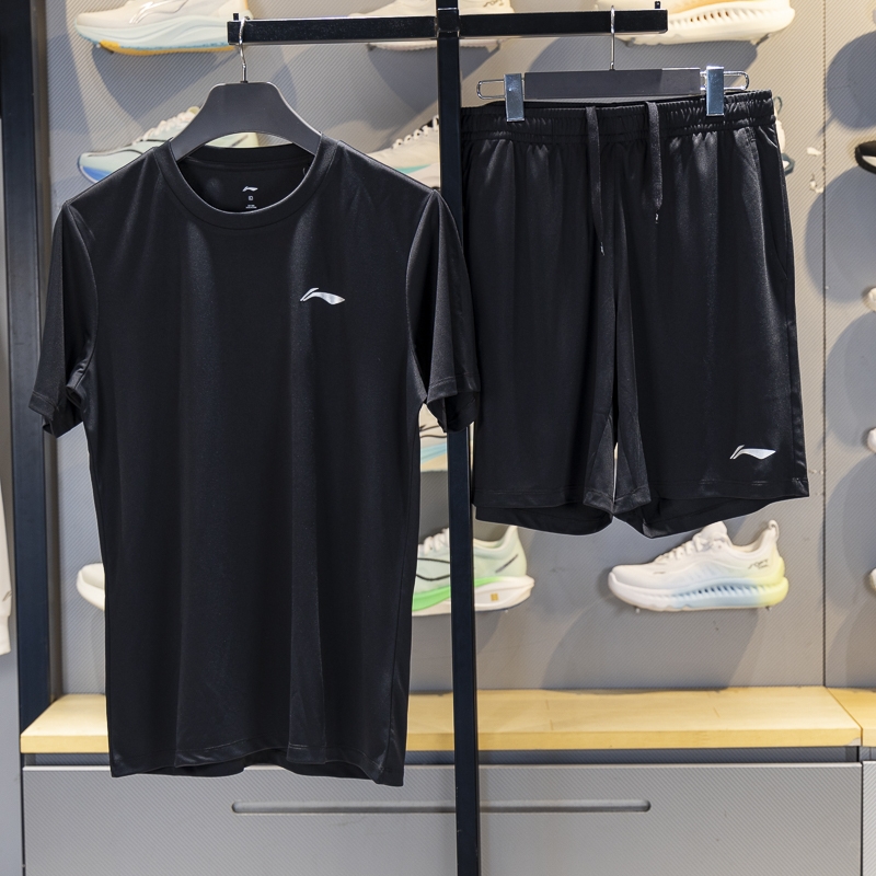 李宁男子速干凉爽运动套装