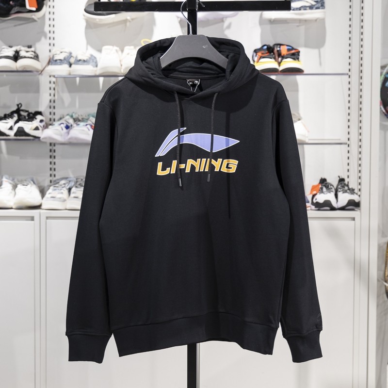 李宁运动休闲男子连帽宽松卫衣