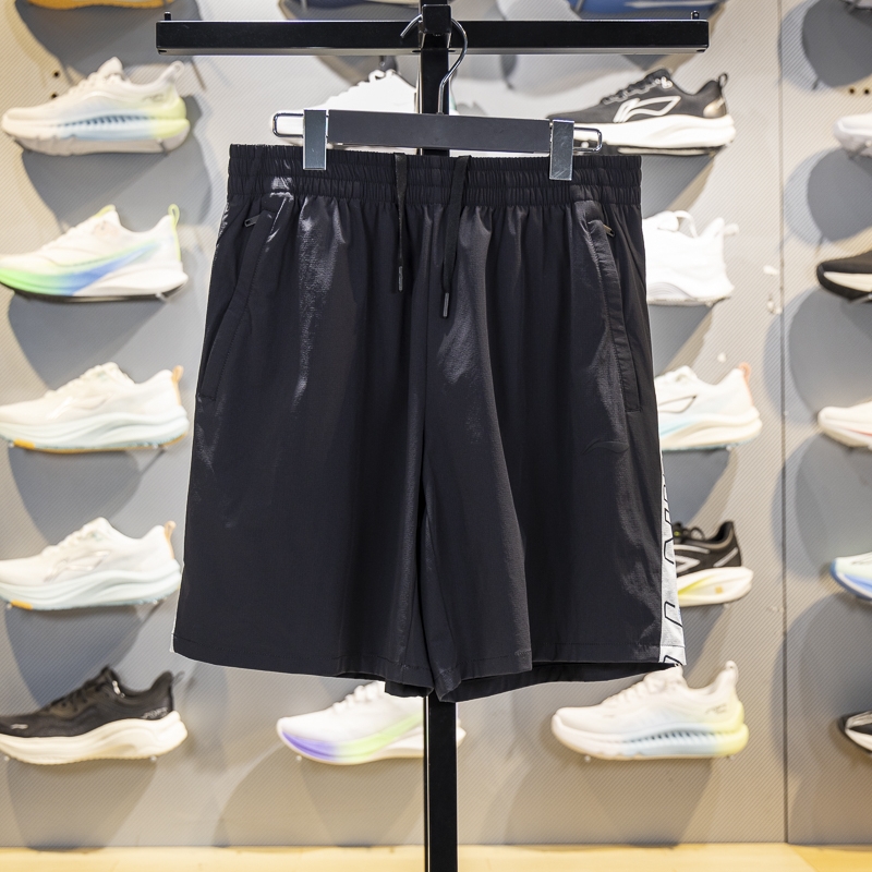 李宁男子速干凉爽冰感舒适短裤