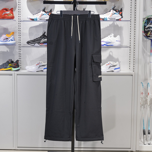 AYKU509 反伍系列男子直筒加绒保暖防泼水宽松运动裤 正品 李宁冬季