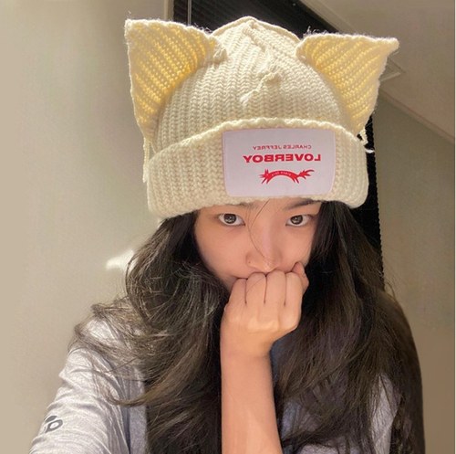 loverbor猫耳帽loverboy猪咪帽