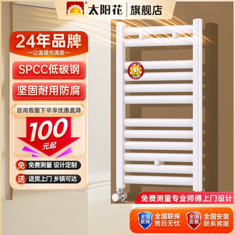 卫生间钢制小背篓暖气片壁挂式