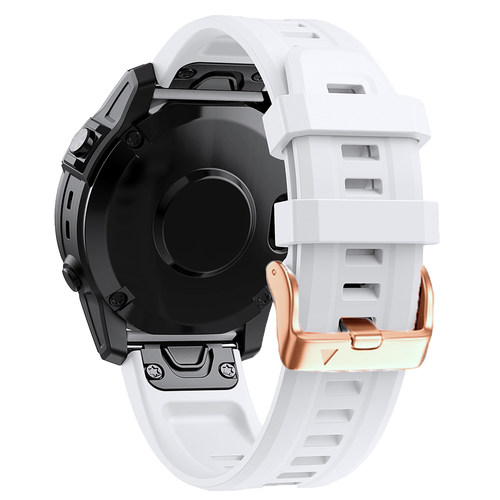 适用Fenix7S/6s金扣硅胶表带20mm