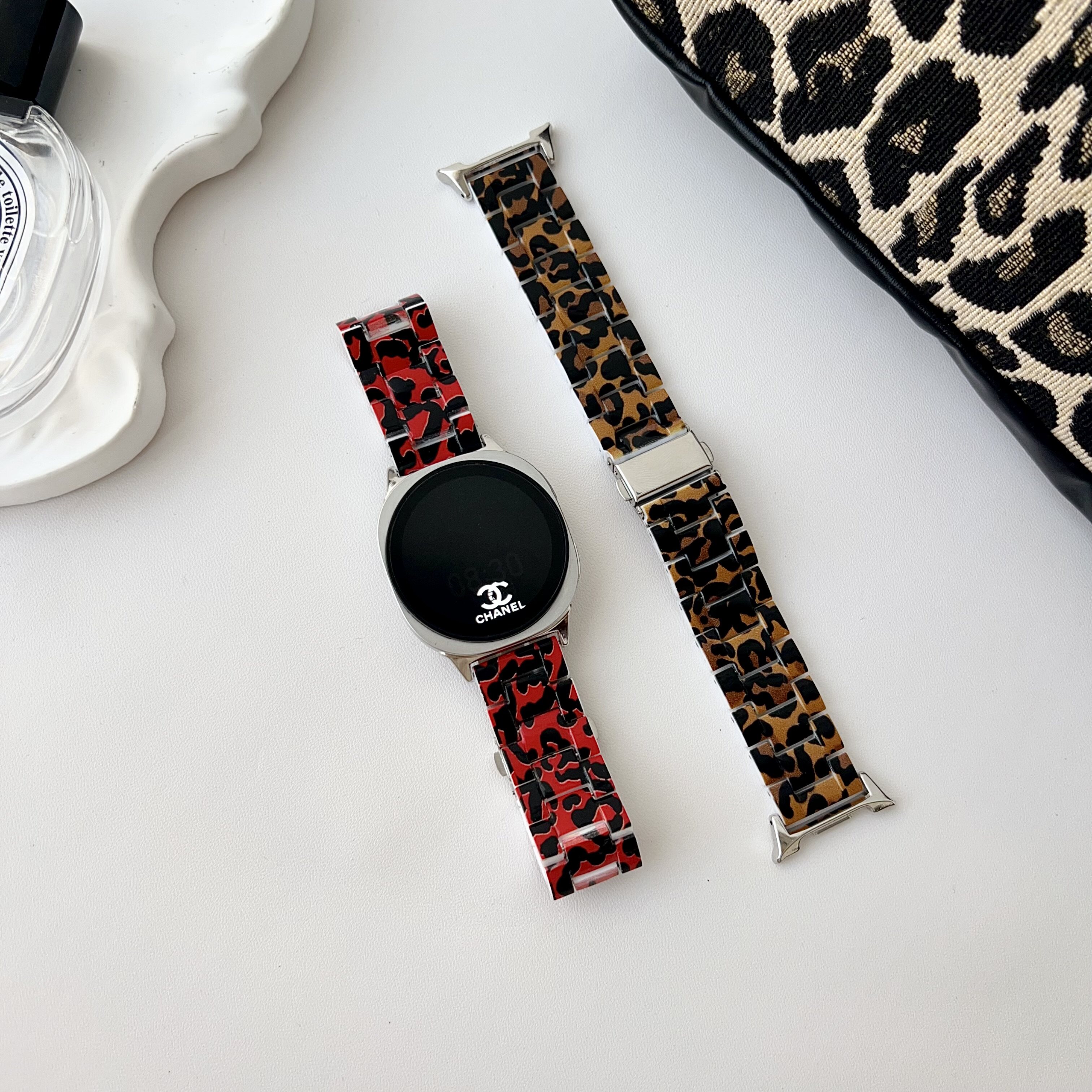 适用三星Galaxy watch8 40/44mm表带金属树脂表链watch4/5pro高级感腕带watch6classic智能Ultra女士新款夏天