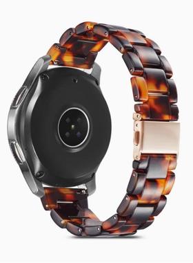 适用华为WATCH GT4 41mm Buds gt5pro树脂表带三星Watch 6 Classi手表带荣耀手表4 Pro 小米S3s4潮流表带18mm