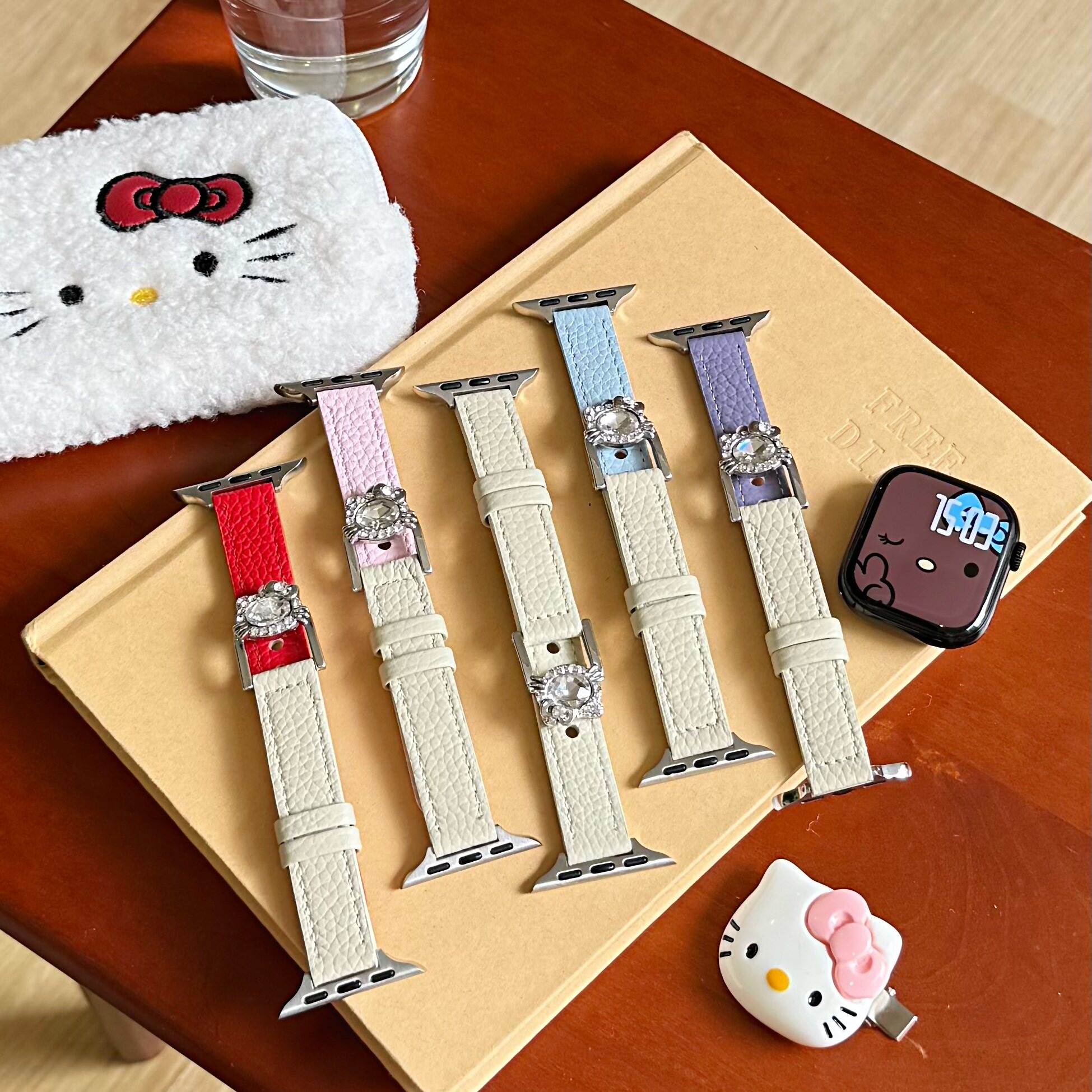 适用iwatch11表带applewatch9苹果S11手表S10真皮S9秋冬个性卡通kt皮带s8女款11高级ultra智能运动46mm45mm42