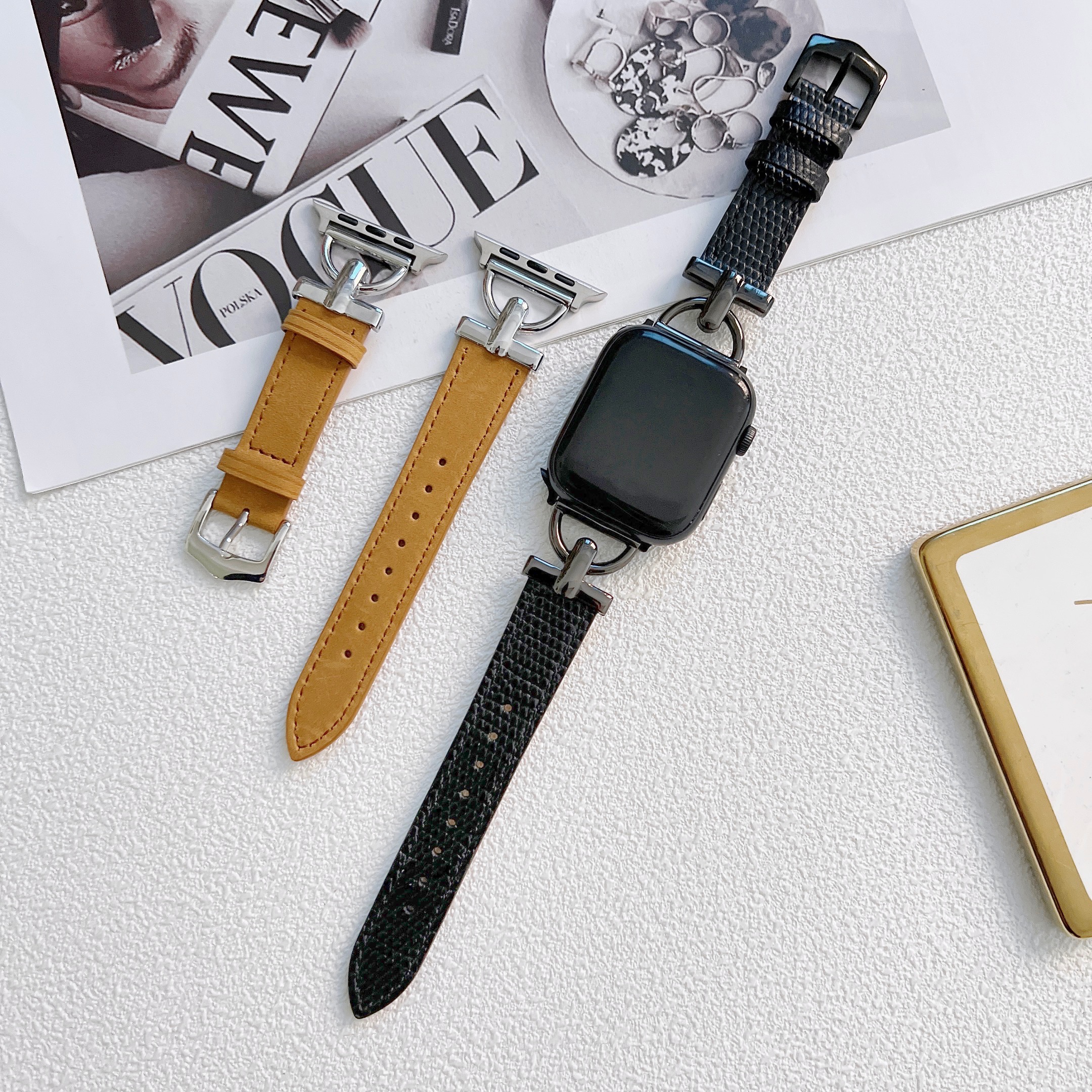 适用苹果手表iwatch7新款皮质