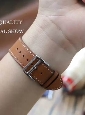 oppowatch3/se真皮表带oppo watch3pro智能运动手表腕带一三代官方男女皮质配件46mm防水非原装替换表带42/46