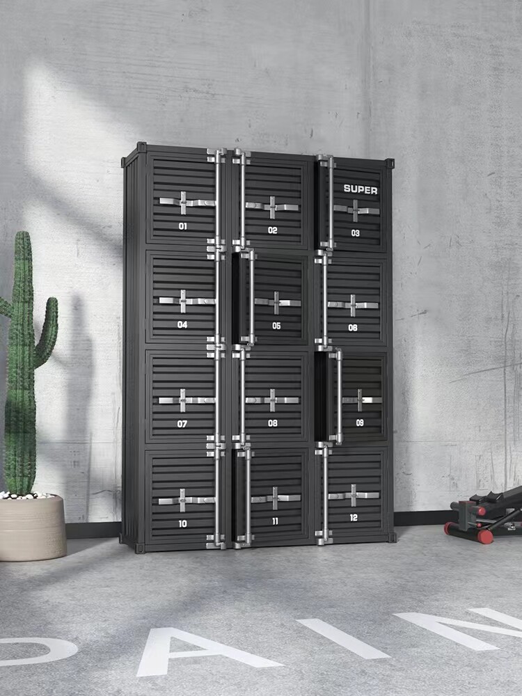 俱乐部风备餐茶水工业柜柜餐边储物柜铁艺健身房集装箱柜子酒店柜