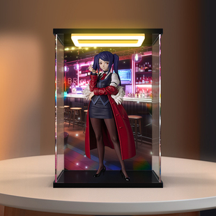 回型灯亚克力防尘收纳盒适用七古力 手办主题PUP吉尔斯汀雷手办