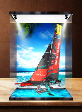 适用乐高积木机械组系列42174单体水翼帆船男孩益智拼装收纳盒