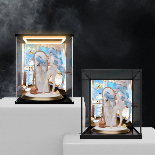 适用碧蓝航线 雅努斯 踌躇的换衣时间 手办亚克力灯光防尘收纳盒