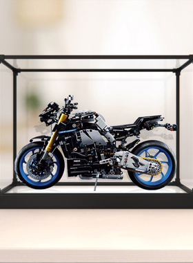 合金框防尘罩适用乐高42159雅马哈MT-10SP摩托车模型亚克力收纳盒