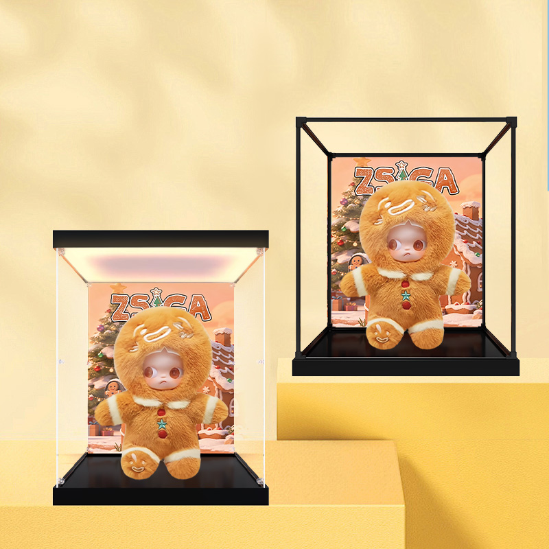 适用zsiga 姜饼人 可动人偶 手办公仔玩具摆件收纳盒亚克力展示盒