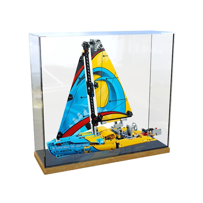 亚克力适用乐高帆船透明收纳盒