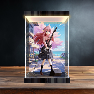 亚克力灯箱收纳盒适用FuRyu TENITOL孤独摇滚后藤独后藤一里手办