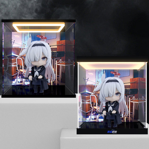 冰鹏适用GSC 粘土人 蔚蓝档案 普拉娜 Q版 手办亚克力收纳盒